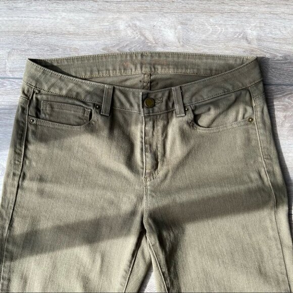 Michael Kors Olive Green Skinny Jeans - Picture 3 of 14